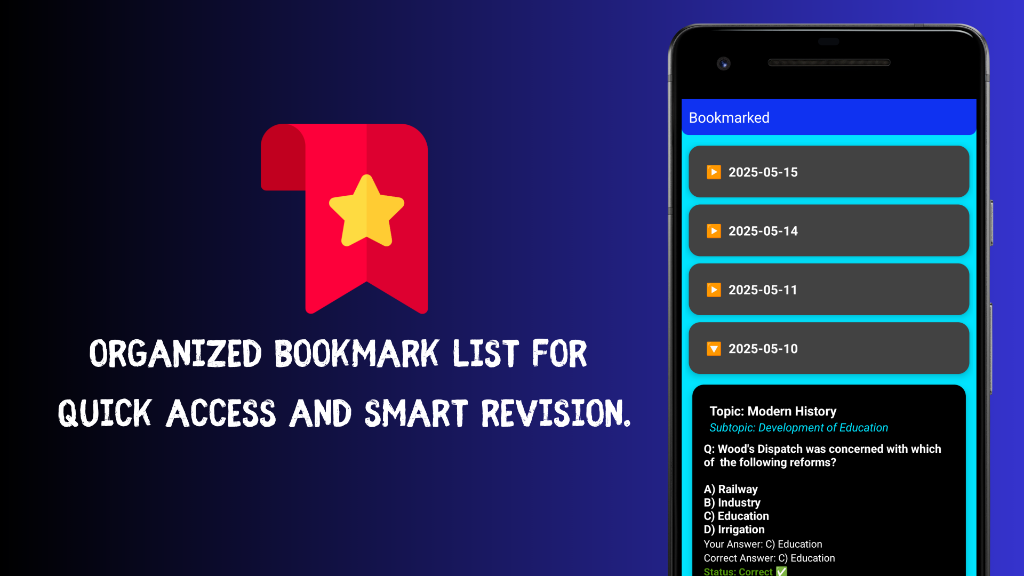 Organized Bookmark List