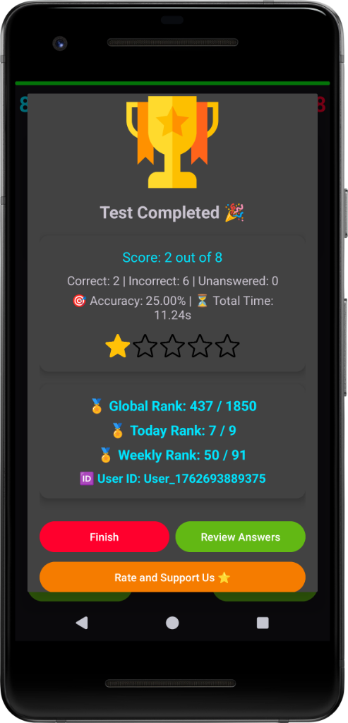 Test Completed